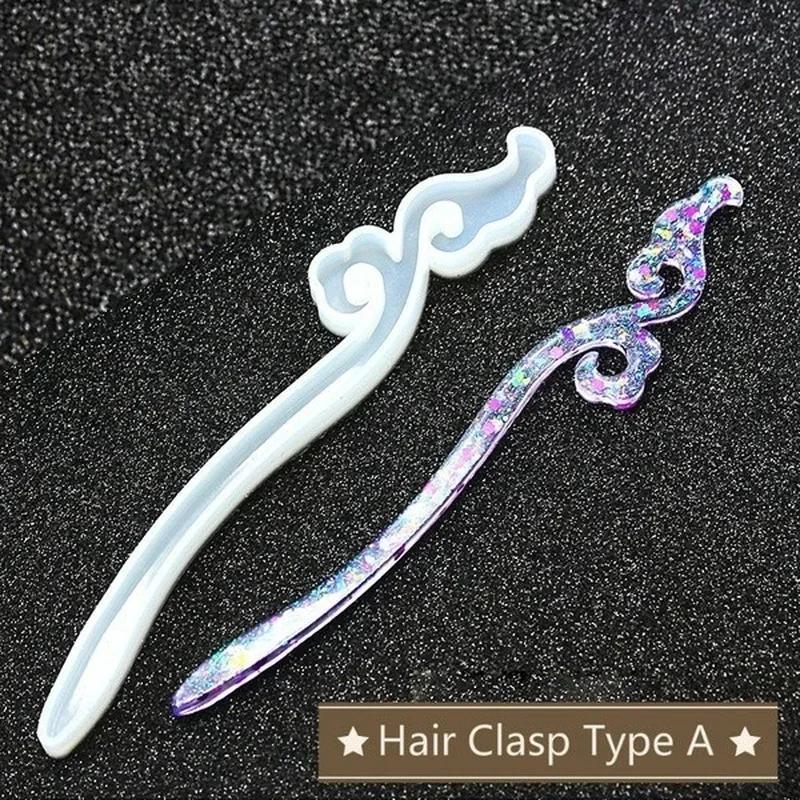 New Transparent Hairpin Silico - Resin Art Calligraphy 评论和价格
