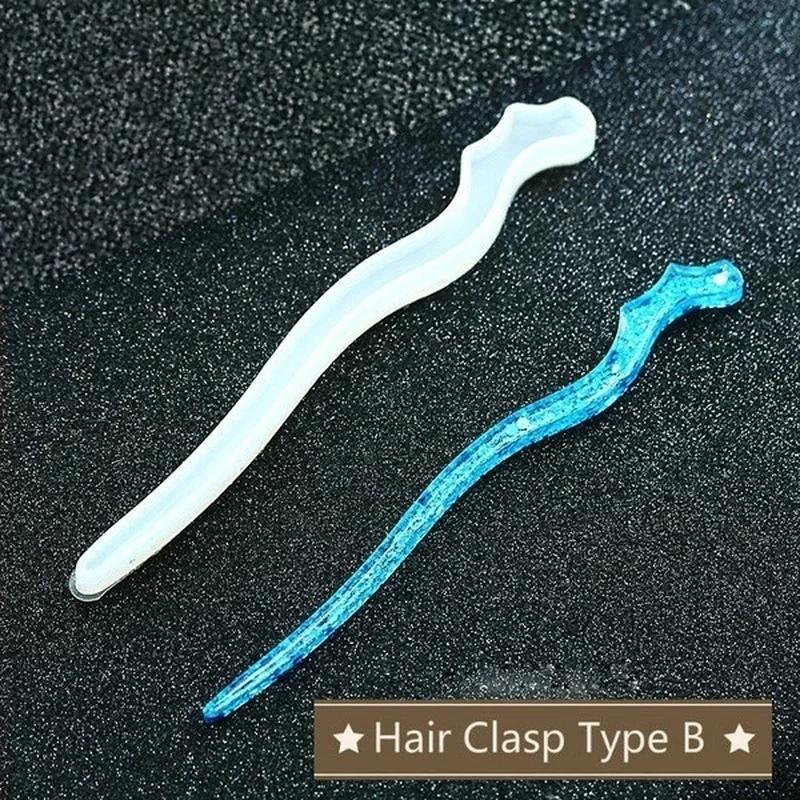 New Transparent Hairpin Silico - Resin Art Calligraphy 评论和价格