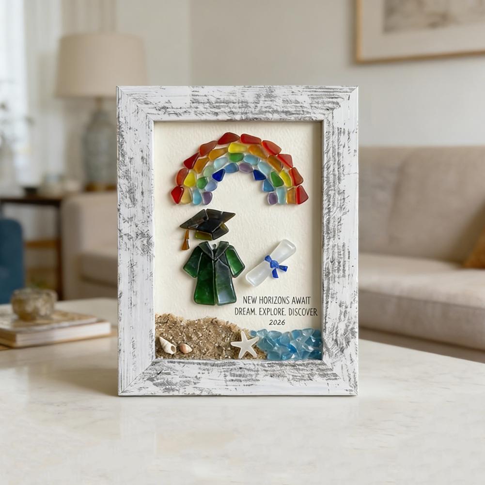 Sea Glass Frame Art Coastal St - Resin Art Class 评论和价格