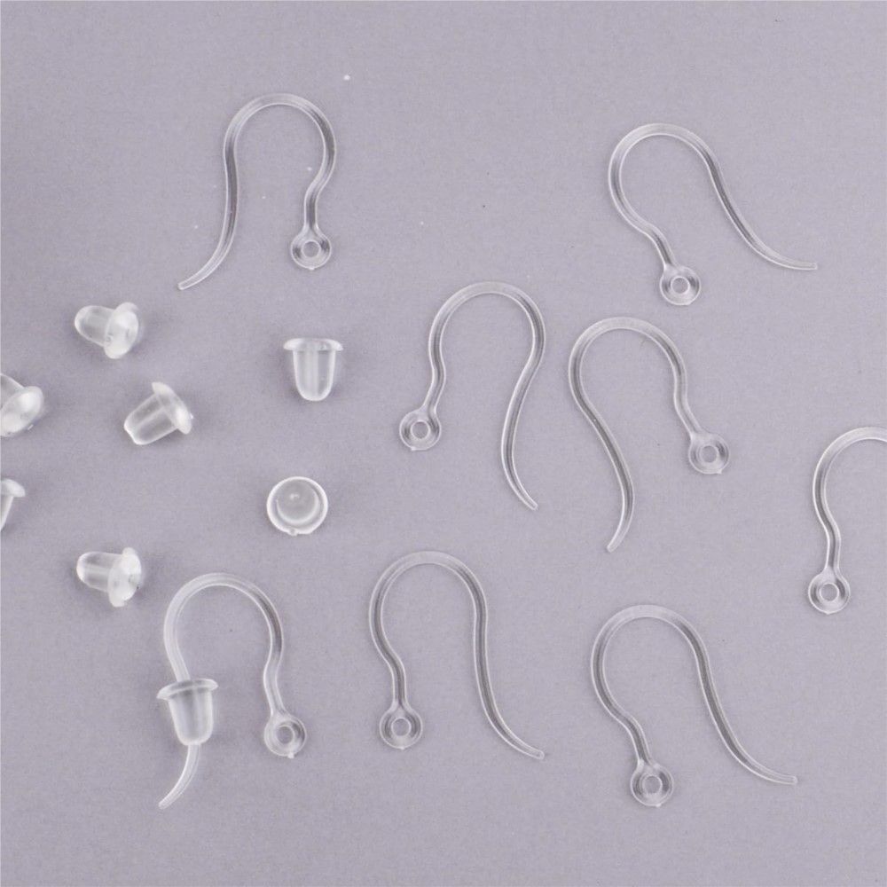 40pcs Clear Plastic Earring Ho - Resin Art Calligraphy 评论和价格