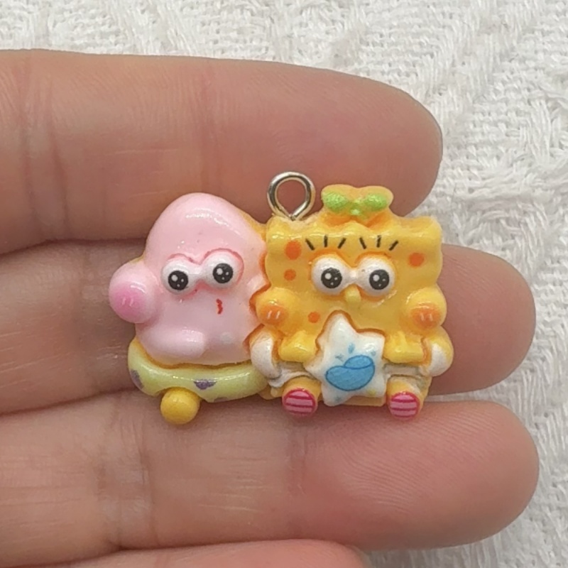 10pcs cartoon resin pendant, D - Resin Art Calligraphy 评论和价格