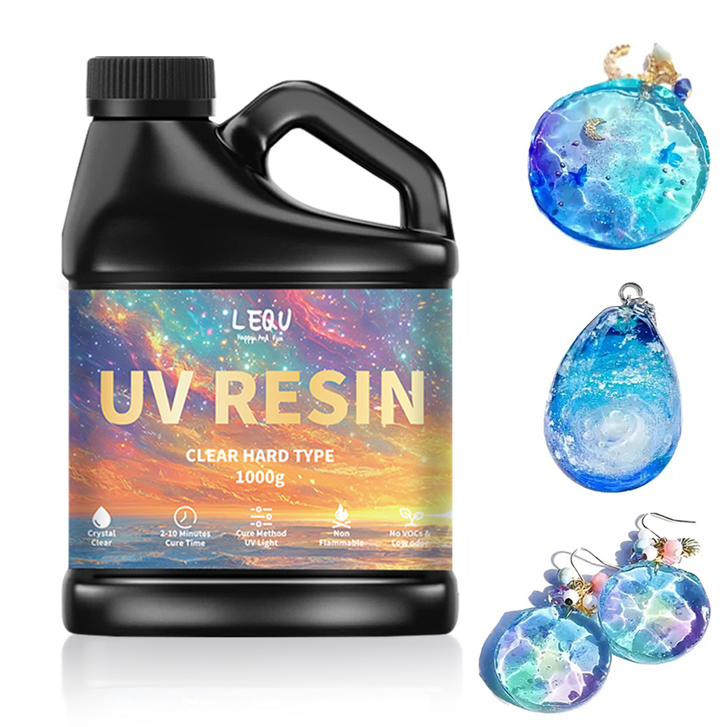 100/200/500/1000g UV Epoxy Res - Resin Art Jewellery 评论和价格